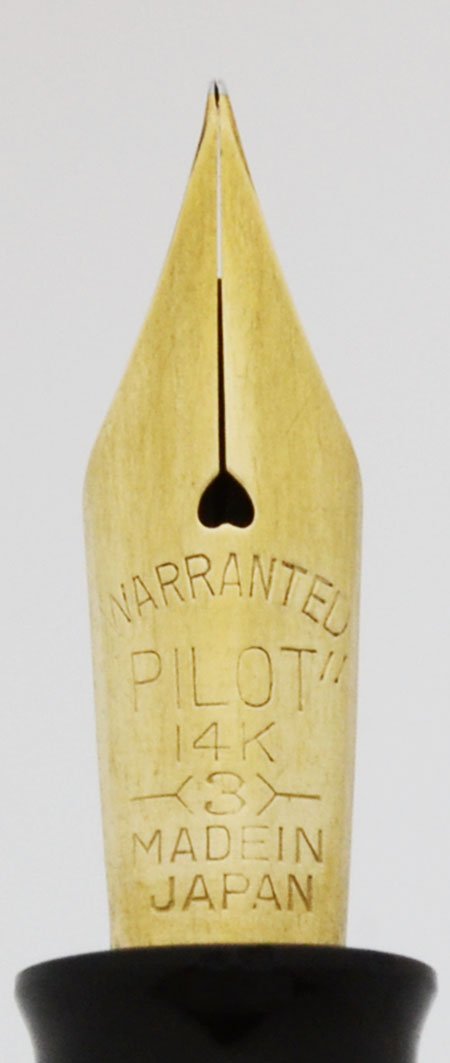 Pilot 53R-T Fountain Pen (1950s) - Black, GF Cap, 14k Fine Nib